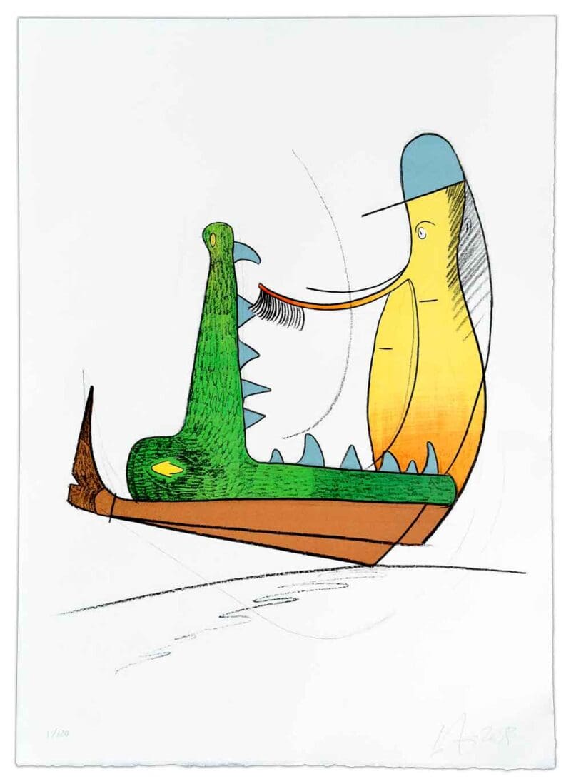 Litografi af Lars Nørgård