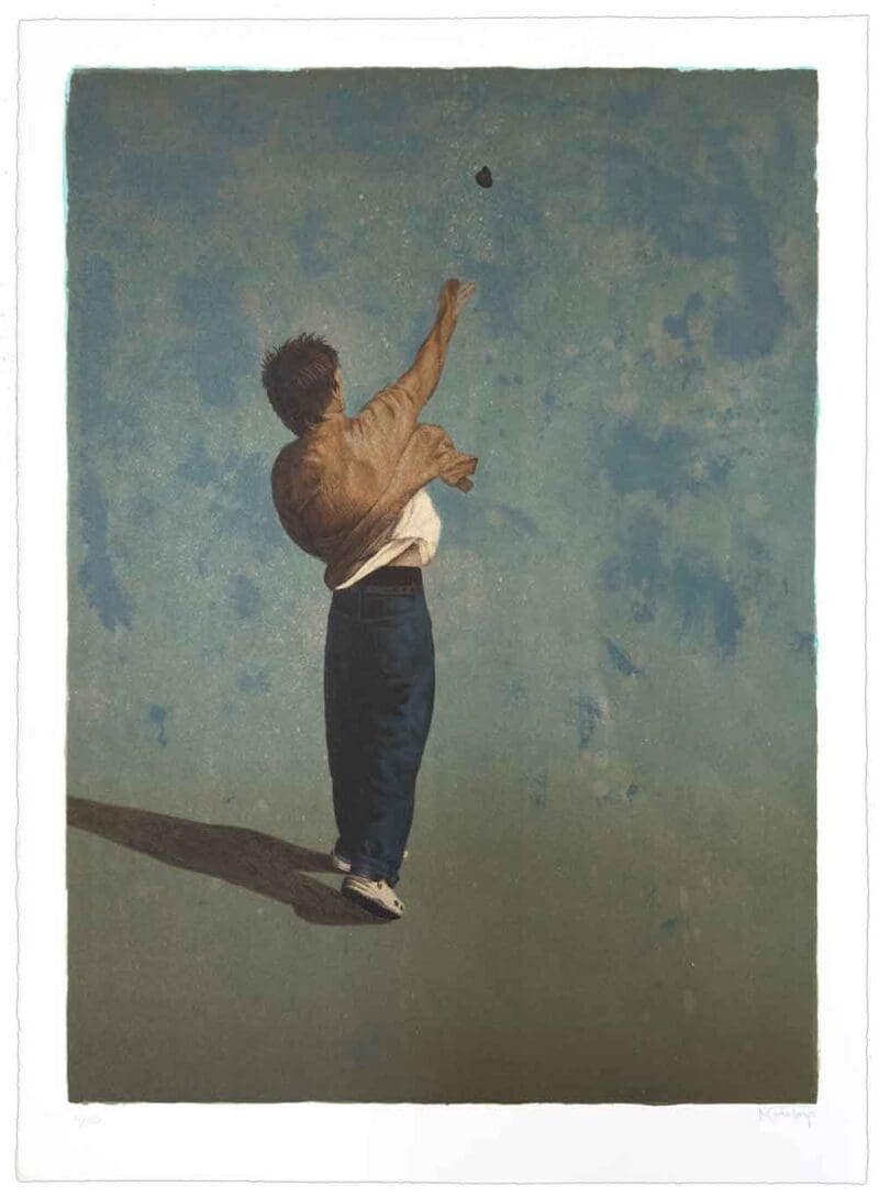 Litografi af Maria Torp med titlen Stone