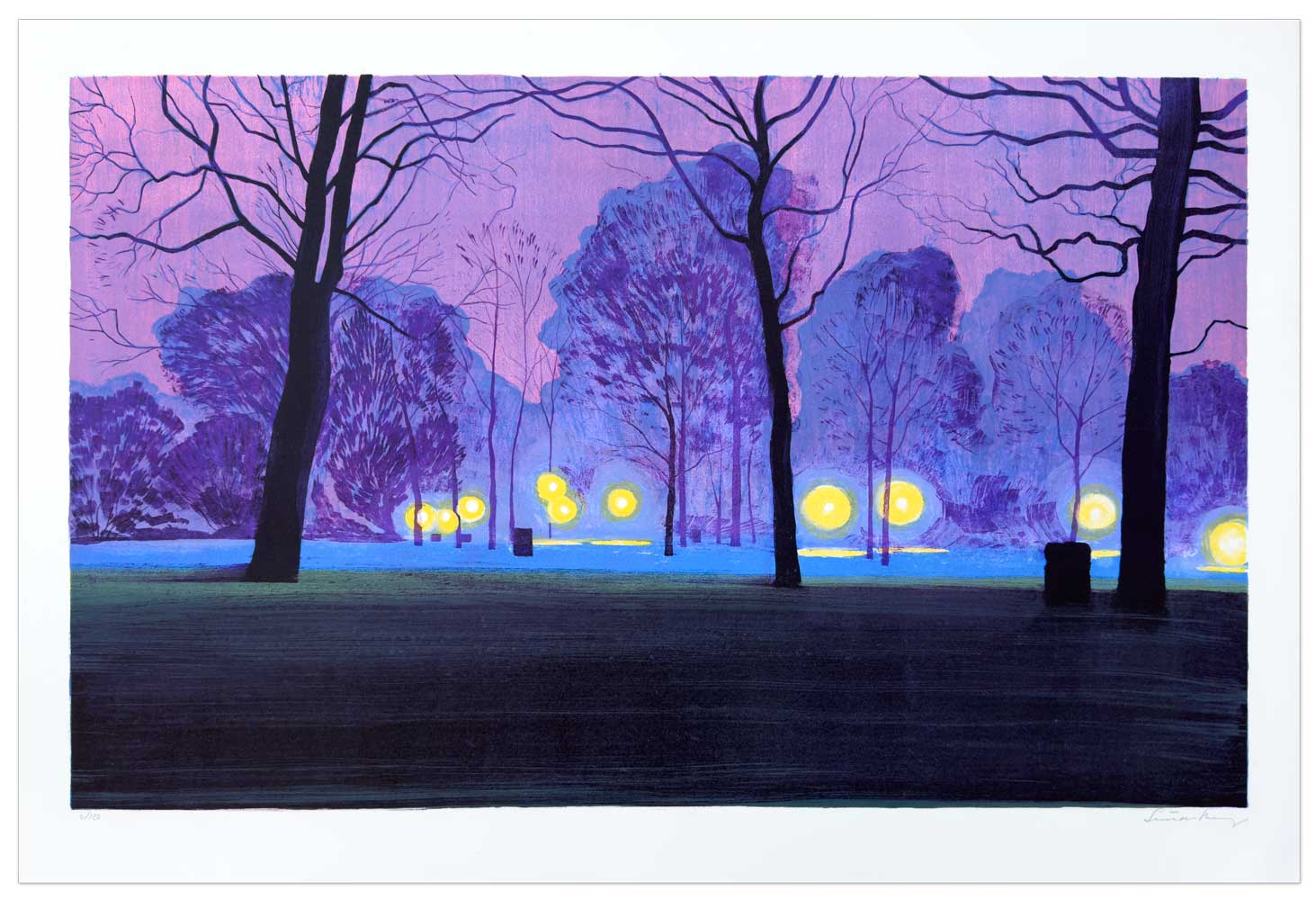 Litografi af Simon Bang