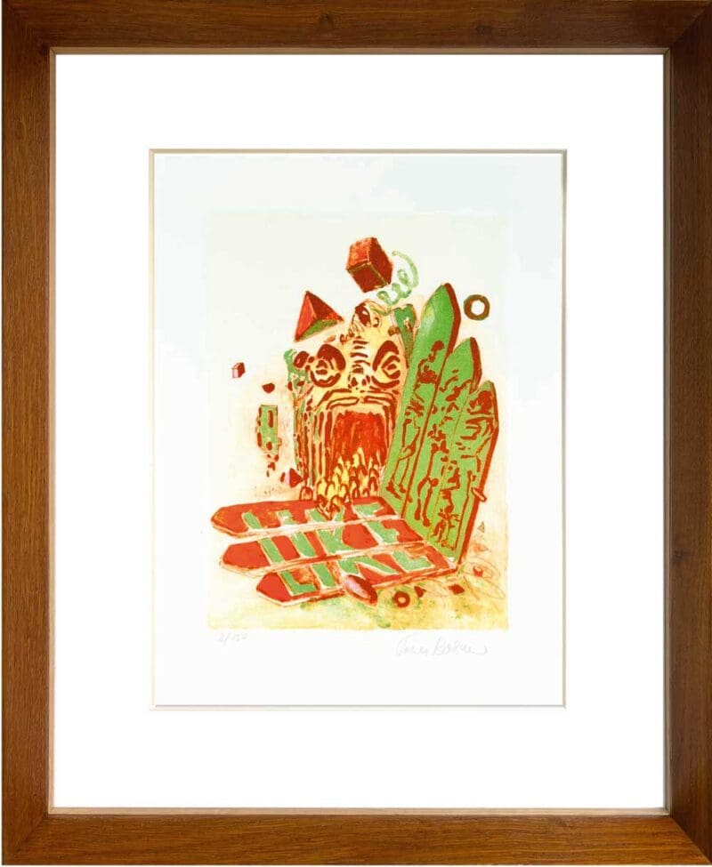 Litografi af Trine Boesen i serien Éditions Petit